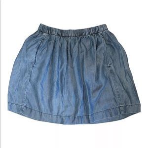 Gap 1969 denim chambray skirt NWT